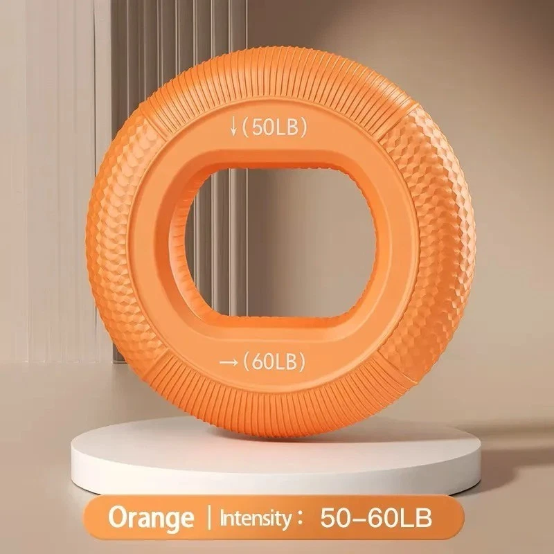 Anillo de agarre de silicona para dedos agarre de mano entrenador de fuerza ejercicio de muñeca Foto 1 de 4