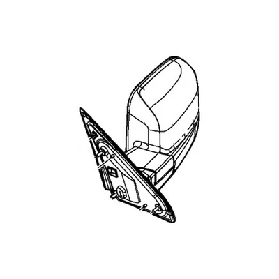 Espejo de puerta derecho Mopar 68412884AC, para Ram 2500/3500 2015 2018 Foto 1 de 4