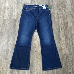 Gap 70s FLARE Womens Size 33/16 Short Blue High Rise Jeans Denim Pants 34x30 - Picture 1 of 10