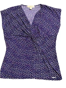 Top donna Michael Kors GRANDE viola manica cappuccio ottime condizioni - Foto 1 di 6