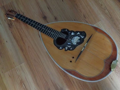 Rare old lute bass lute with stamp - Image 1 of 4