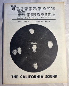 YESTERDAYS MEMORIES VOL 3 ISSUE 10 THE CALIFORNIA SOUND 1976 R&B MUSIC MAGAZINE - Picture 1 of 14