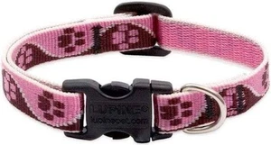 Dog Collar Lupine Tickled Pink Dog Collar 1/2" 10-16" Adjustable - Picture 1 of 1