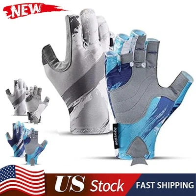 Рыболовные перчатки на половину пальца спортивные велосипедные велосипедные нескользящие велосипедные перчатки без пальцев - Изображение 1 из 4