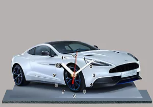 MODEL CARS, ASTON MARTIN -05 with Clock 11,8x 7,8 inches and aluminium - Picture 1 of 1