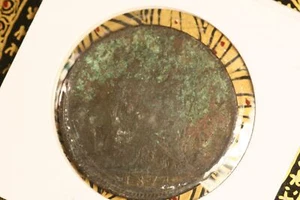 1874 - H - British Penny - G / Buckled - Picture 1 of 2