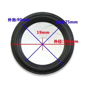 4" 4inch 4 inch 100mm Rubber Speaker Cone Recone Part Audio Repair Replacement - Picture 1 of 4