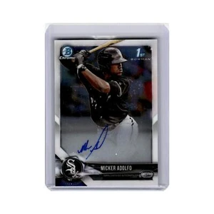 Micker Adolfo 2018 Bowman Chrome Prospects Autographs #CPA-MA White Sox NM - Picture 1 of 3
