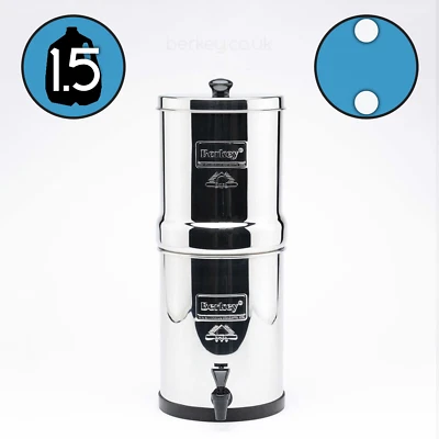 TRAVEL BERKEY Water Filter System with 2 Black Elements Filters - Image 1 of 4