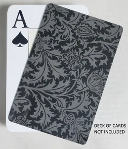 Tarjeta de corte de póker negra tamaño puente premium para crupier plástico rígido y flexible - Imagen 1 de 1