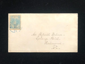 VA CHARLOTTESVILLE CONFEDERATE COVER CSA #2 - Picture 1 of 2