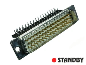 1pc D-Sub Connector 50 pos / pins, Male, right angle, DS50AD/SN R10,4, SIEMENS - Bild 1 von 2