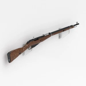 Premium Wandmontage Gewehr Musketenhalterungen / Gewehr Wandhalterung Display / Waffe - Bild 1 von 6