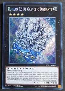 NUMERO 52 RE GRANCHIO DIAMANTE Rara Segreta in Italiano WIRA-IT050 YUGIOH - Foto 1 di 2