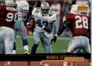 1999 Upper Deck Football #62 Chris Warren - Dallas Cowboys