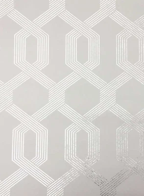 York Wallcoverings Wallpaper Y6221204 MCM VIVA LOUNGE Double Roll Grey Silver - Image 1 of 4
