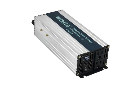 Solar Power Inverter 1200W Pure Sine Wave 24/36/48V to 120V Off Grid Home RV - Image 1 of 4