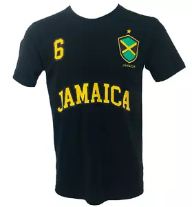 Men’s Jamaica Flag T-Shirt Tee Kingston Rastafari Reggae Vintage Style Men Top - Picture 1 of 5