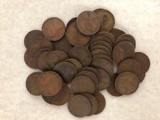 Full Roll (50) 1917 D United States Circulated Lincoln Wheat Pennies
