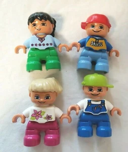  Lote de 4 figuras Lego Duplo minifiguras niños niñas niños niños - Imagen 1 de 5