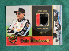DALE EARNHARDT 2001 PRESS PASS AUTHENTICS SHEETMETAL 33/75 NASCAR  CARD...RARE