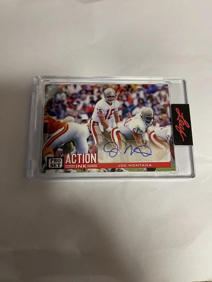 2022 Leaf  Pro Set Sports  Action Ink Auto  Joe Montana - Image 1 of 1