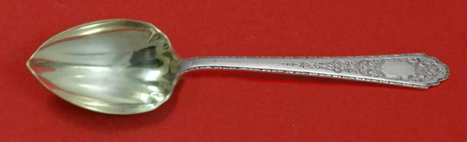 Cuchara de pomelo Mary II por Lunt de plata esterlina estriada hecha a medida 5 3/4" Foto 1 de 1