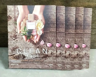 5X Clean Reserve ~ Sueded Oud ~ 0.05 oz perfume muestra spray, 1.5 ml hombres/mujeres Foto 1 de 2
