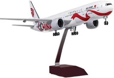1/157 Plane Model China Boeing 777 B777 Aircraft Airplane Model with LED Light - Image 1 of 4