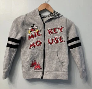 Disneyland París Niños Gris Mickey Mouse Cremallera Sudadera con Capucha Talla 8 - Imagen 1 de 8