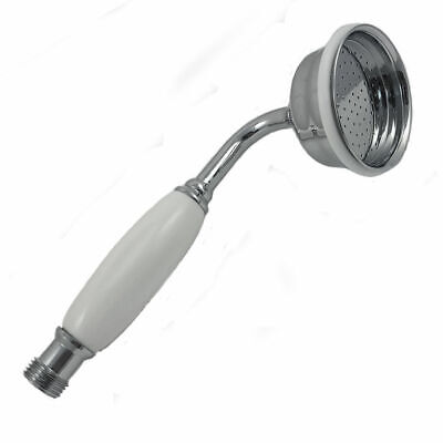 Large Traditional Victorian Shower Head Handset With Ceramic Handle Chrome • 18.14€
