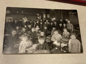 c1910s RPPC Interieur of School House, Klein Montana I believe - Bild 1 von 4