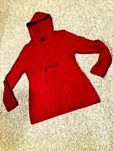 NEU OHNE ETIKETT XL HOODIE PULLOVER WILLI SMITH ROT 100 % BAUMWOLLE, MEHRERE GEWEBT, RET $ 68,00 - Bild 1 von 4