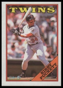 Kirby Puckett 1988 O-Pee-Chee espalda en blanco prueba - Imagen 1 de 2