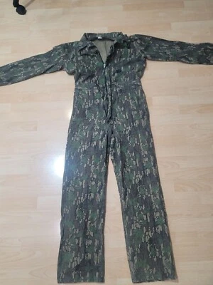Vintage Remington TreBark Camo Hunting Coveralls Size Small/Large  - Image 1 of 4