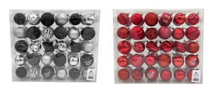 Kunststoff Weihnachtskugel Set 60 Stk Ø 6cm und Ø 7cm Deko Kugeln Christbaum - Bild 1 von 12
