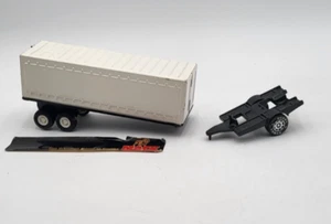 2 Vintage Buddy L Vehicles. Die Cast Big Mack Semi Trailer. Plastic Car Trailer - Picture 1 of 10