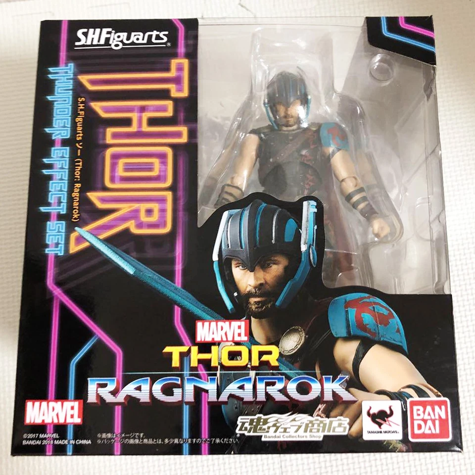 Figura de acción S.H.Figuarts MARVEL THOR RAGNAROK & THUNDER EFFECT SET casi como nueva Foto 1 de 4