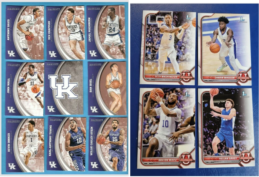 JUEGO DE 49 CARTAS REINO UNIDO Shavir Wheeler TYTY MINTZ GRADY DEVIN BOOKER DAVIS ISSEL KENTUCKY Foto 1 de 4