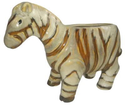 Maceta cebra decoración exterior jardín decoración animal cerámica adorno estatuilla  Foto 1 de 4