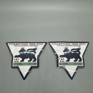 1999/2000 England Premier League champions Patch Badge Felt Player Issue Size - Picture 1 of 2