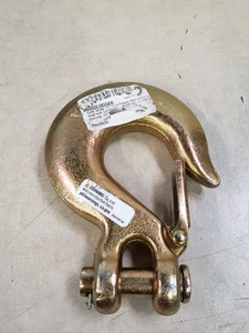 CURT Clevis Hook 1/2 IN Safety Hook With Latch 81980 48,000 LB Alloy Yellow Zinc - Picture 1 of 6