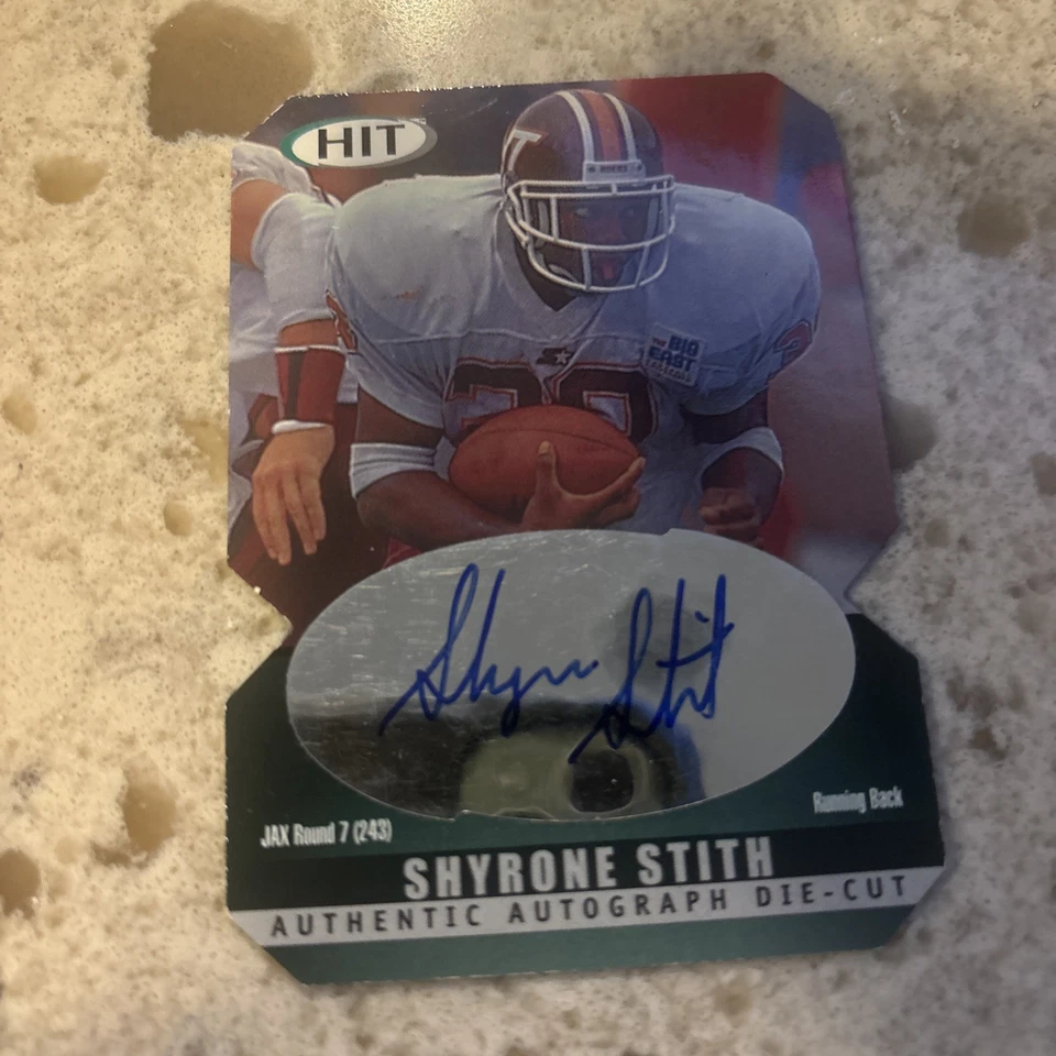 2000 SAGE HIT Autographs Emerald Die Cuts #38 Shyrone Stith  - Image 1 of 1