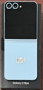 Open Box - Samsung Galaxy Z Flip 6 5G (256GB) SM-F741U (Fully Unlocked) - Blue - Picture 1 of 2