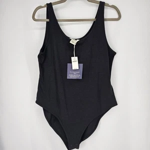 New Gap Women's Black Comfort Bodysuit Size L NWT - Picture 1 of 4