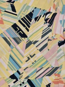 Lularoe OS Leggings-NWT- Geometric Colorful Print- Yellow, Navy, Peach, White #7 - Picture 1 of 6