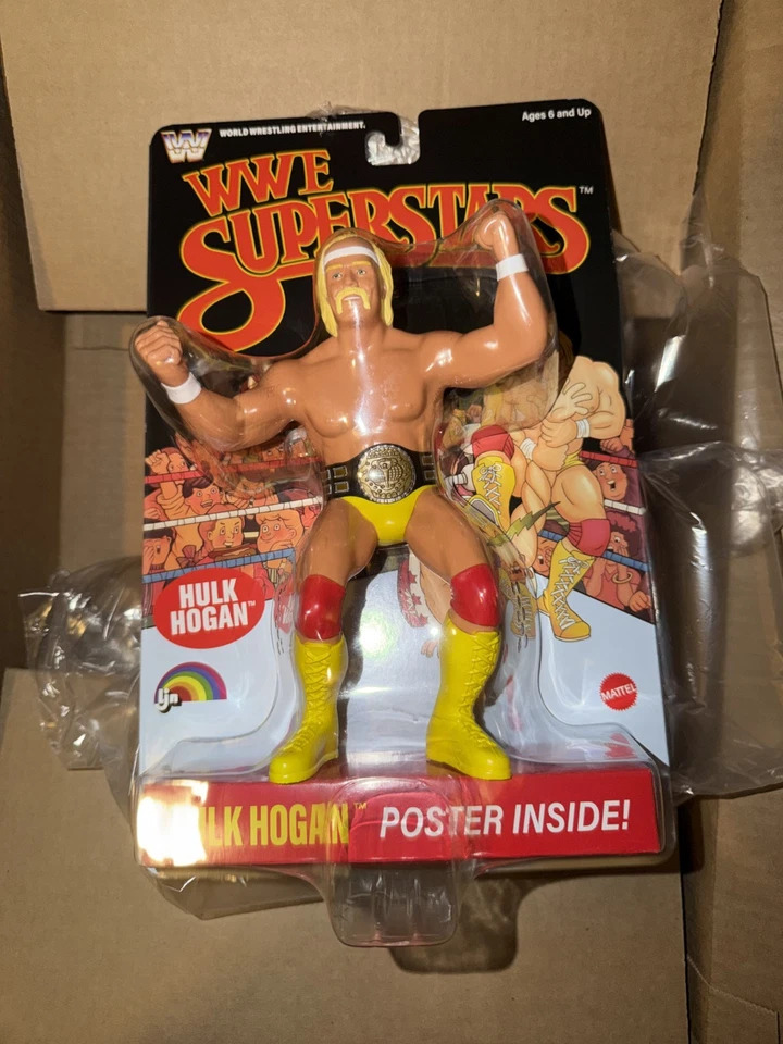 WWE LJN Superstars Hulk Hogan Action Figure 1980s Retro 8"