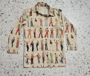 Harry Styles Langarm Hemd Button-Down All Over Print Herren M/L - Bild 1 von 10
