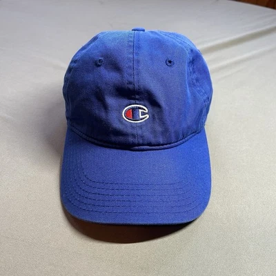 Gorra de campeón ajustable azul con logotipo de campeón de béisbol talla única para hombre Foto 1 de 4