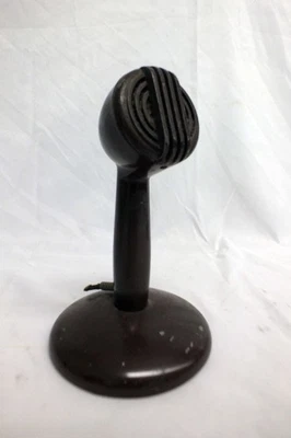 Vtg Astatic C-2644 Bullet Microphone & Base Audio Microphone Mic Untested - Image 1 of 4